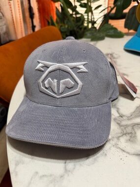 Nasty Pig Light Gray Corduroy Hat with White Logo